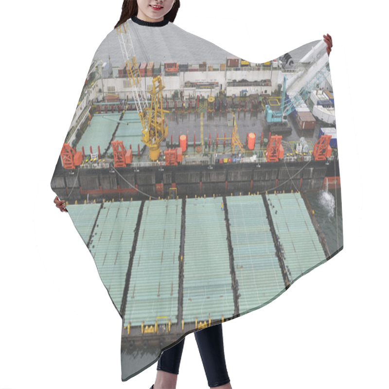 Personality  The Cargo Ship With The Crane Hair Cutting Cape