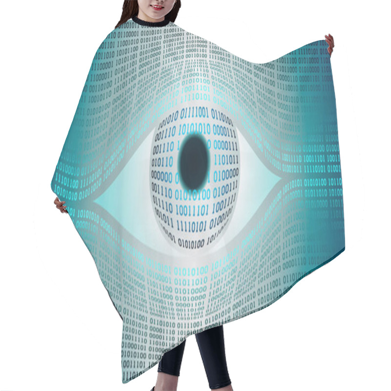 Personality  Big Brother Electronic Eye Concept, Technologies For The Global Surveillance Hair Cutting Cape