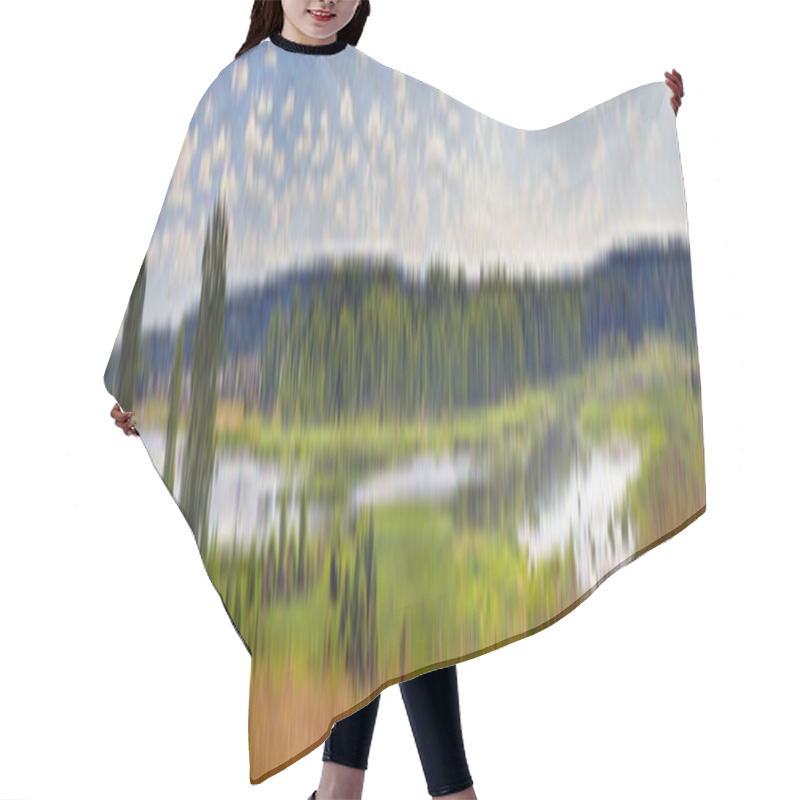 Personality  Summer Panorama Hair Cutting Cape