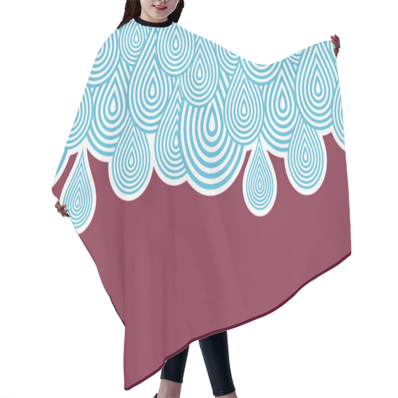 Personality  Rain Texture Background Hair Cutting Cape