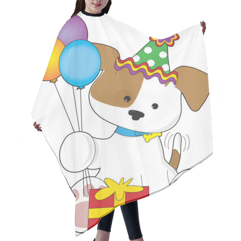 Personality  Cute Puppy Birthday Hair Cutting Cape