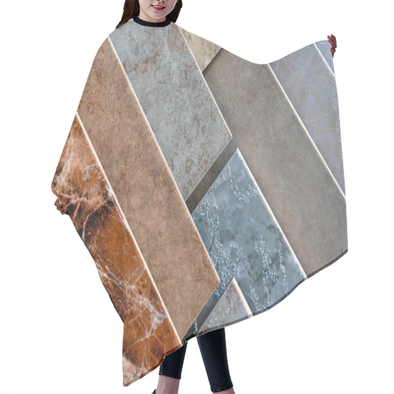 Personality  Ceramic Tile Samples Hair Cutting Cape