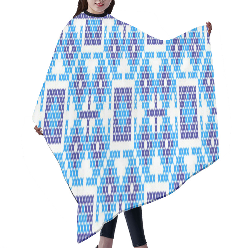 Personality  Embroidered Pattern On Transparent Background Hair Cutting Cape