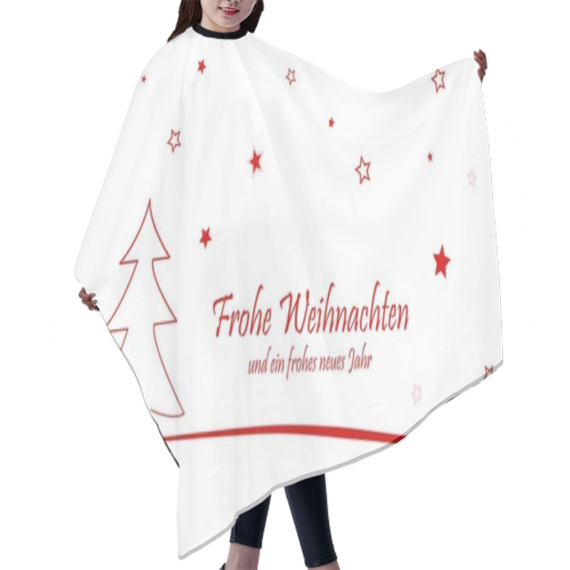 Personality  Christmas Card Merry Christmas And A Happy New Year Hair Cutting Cape