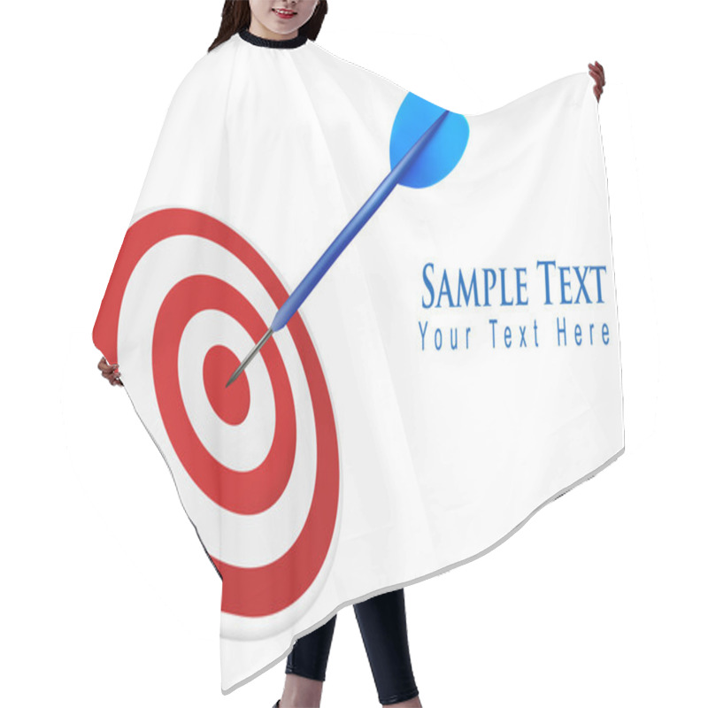 Personality  Three Darts Hitting A Target. Success Concept. Vector Illustration Hair Cutting Cape