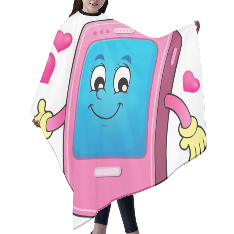 Personality  Cartoon Smartphone Theme 2 Hair Cutting Cape