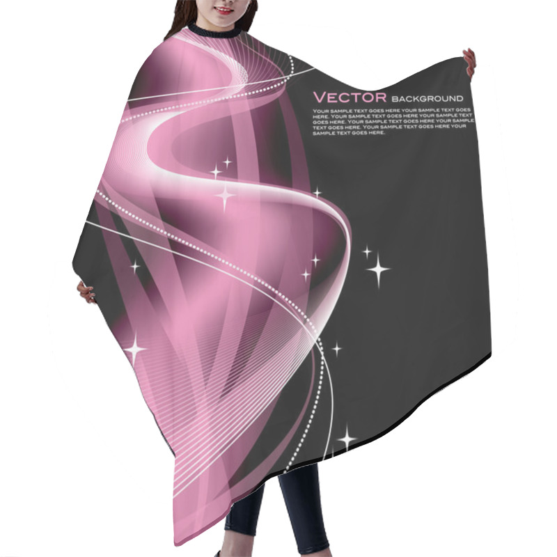 Personality  Abstract Background. Vector Illustration. Hair Cutting Cape