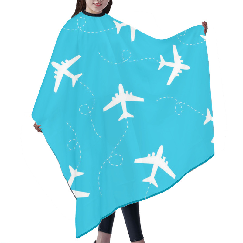 Personality  Seamless Pattern Hair Cutting Cape