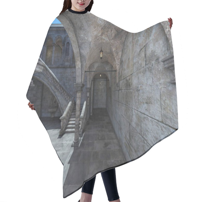 Personality  3D CG Rendering Of Castle Hair Cutting Cape