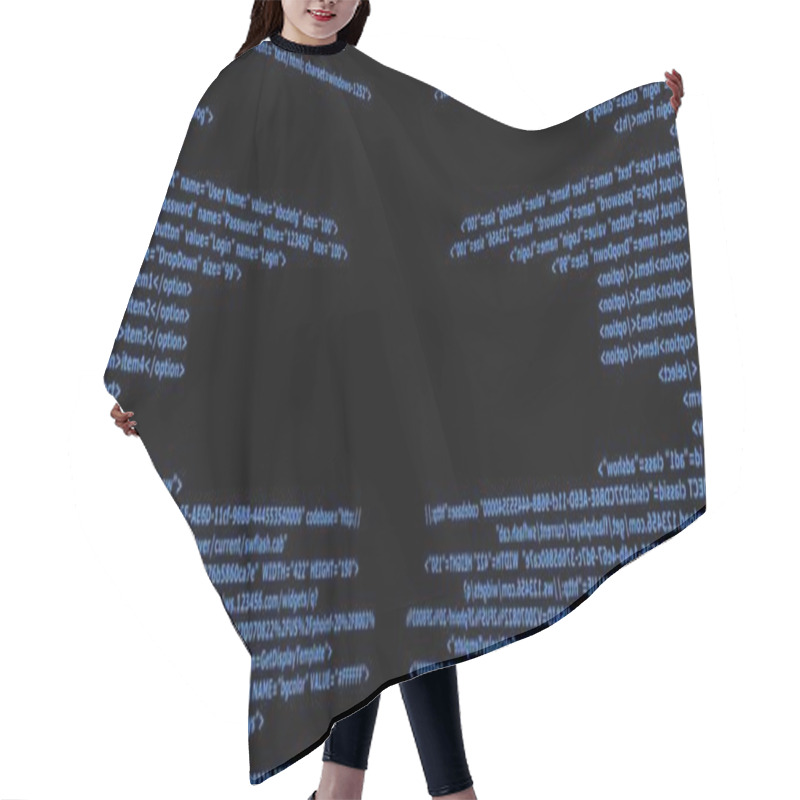 Personality  HTML Background Hair Cutting Cape