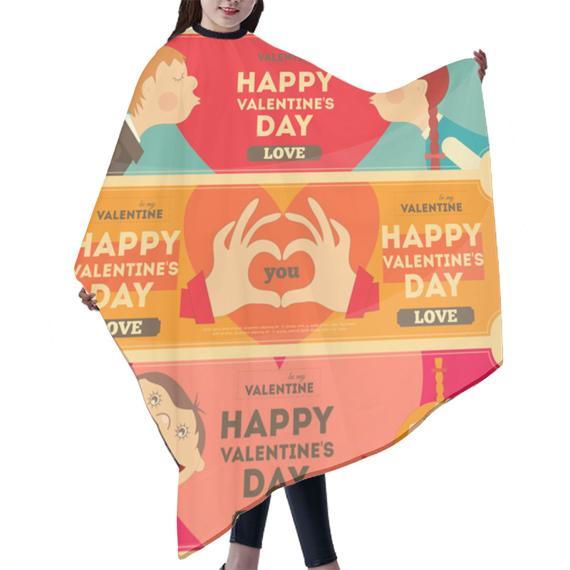 Personality  Valentines Day Hair Cutting Cape