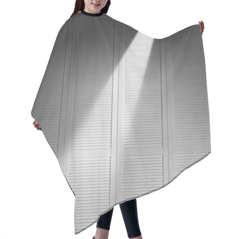 Personality  Gray Wooden Wall With Shadow Texture Hair Cutting Cape