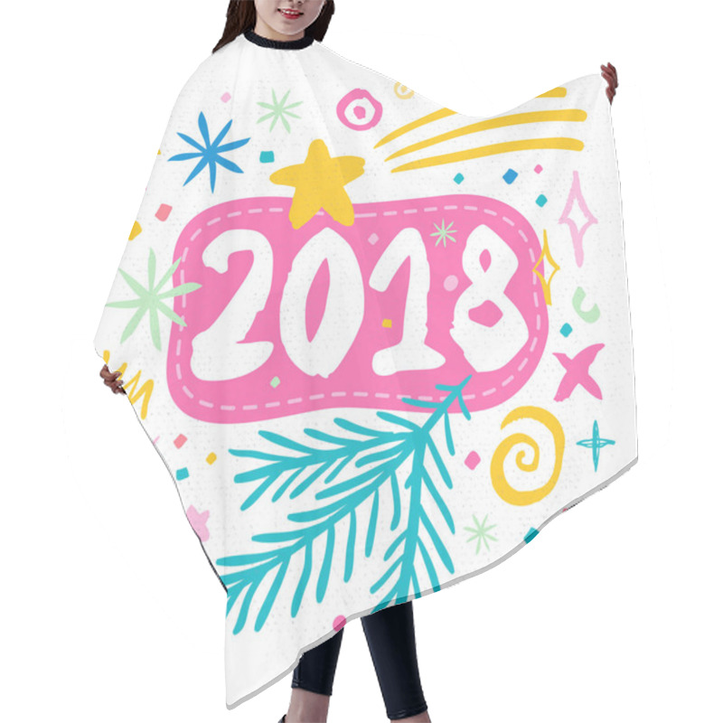 Personality  Merry Christmas. Happy New  Year Hair Cutting Cape