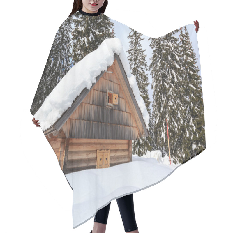 Personality  Winter Forest In Alps Hair Cutting Cape