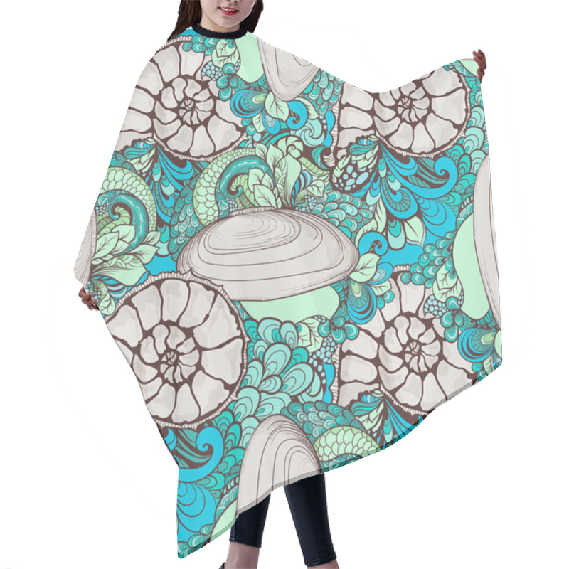 Personality  Beautiful Seashell Pattern For Your Design Hair Cutting Cape