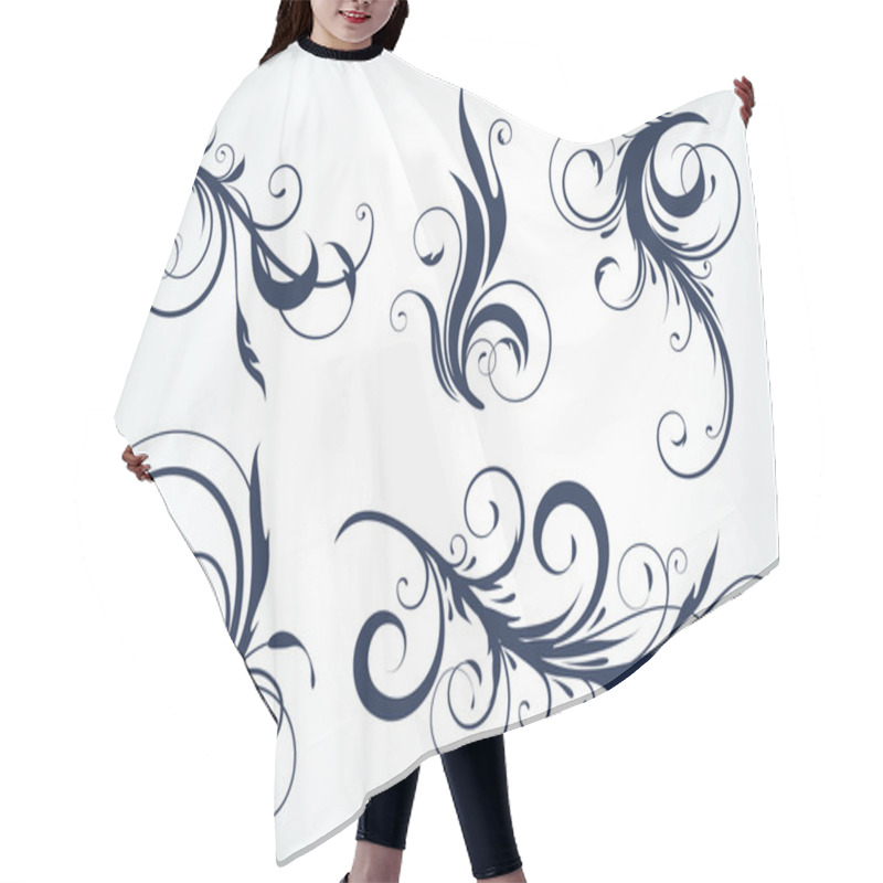 Personality  Floral Elements Hair Cutting Cape