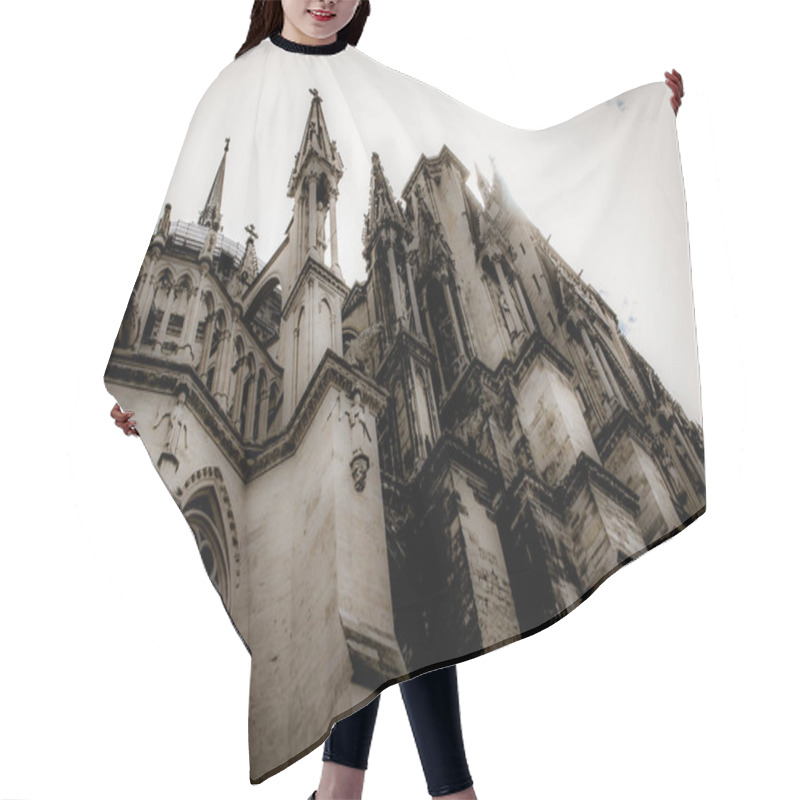 Personality  View Of The Cathedral Notre Dame Of Reims In France Hair Cutting Cape