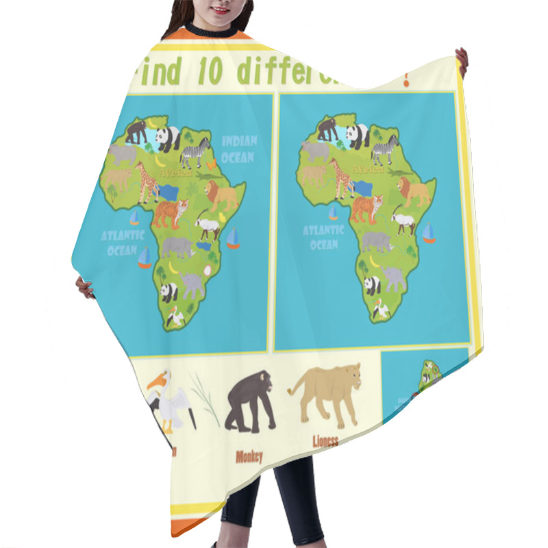 Personality  Finding The Differences On The Map Of Africa  Hair Cutting Cape