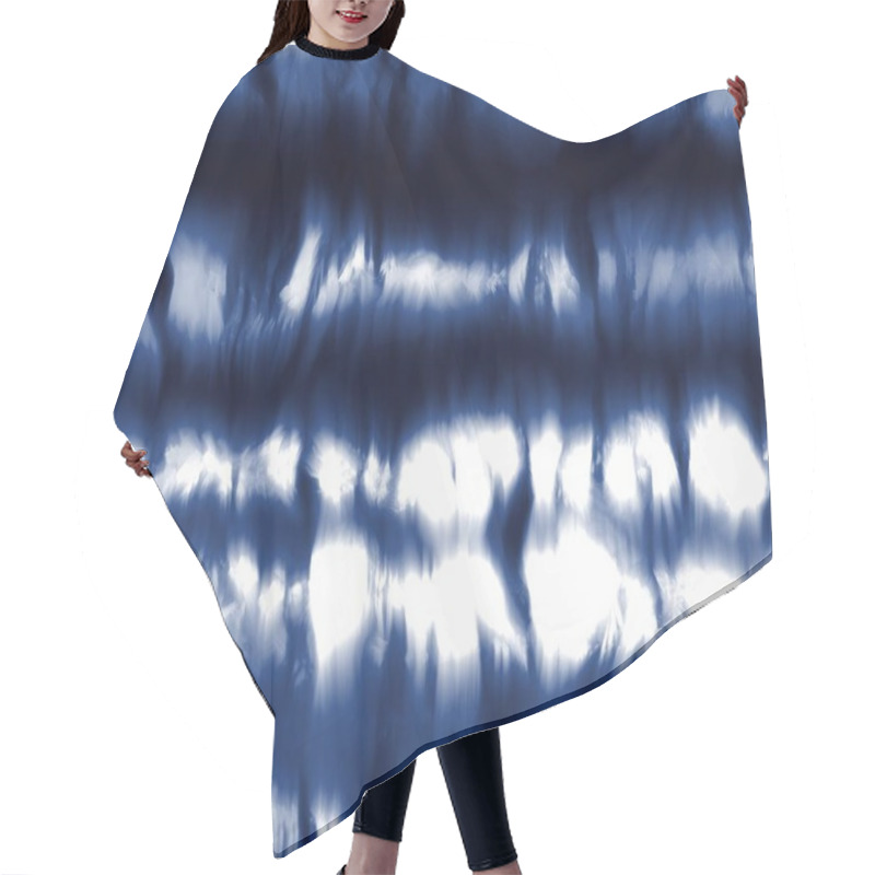 Personality  Seamless Indigo Shibori Tie Dye Pattern For Surface Print Hair Cutting Cape