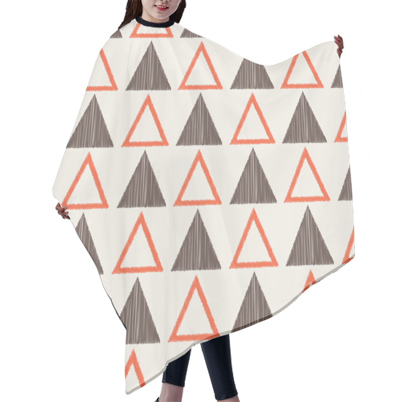 Personality  Seamless Geometric Pattern Hair Cutting Cape