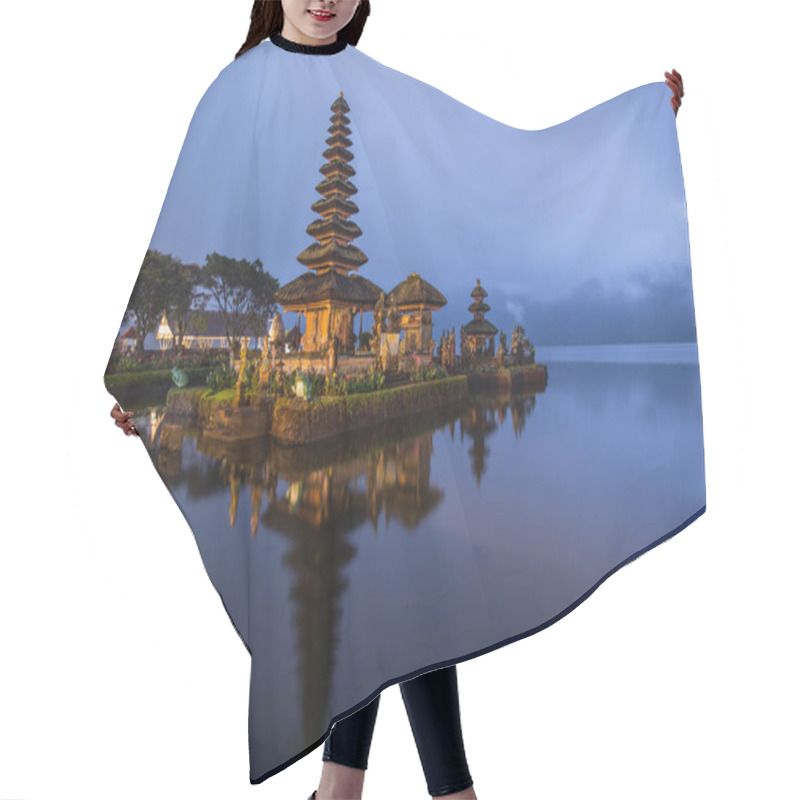 Personality  Night View Of Pura Ulan Danu Bratan A Famous Picturesque Landmark And A Significant Temple On The Shores Of Lake Bratan In Bali, Indonesia. Hair Cutting Cape