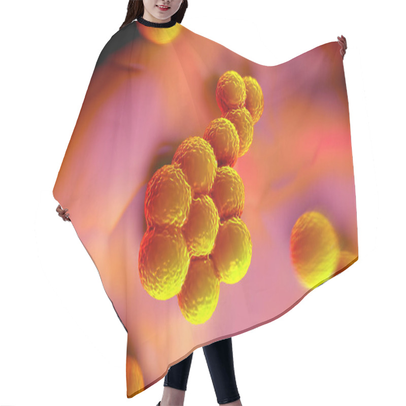 Personality  Superbug Bacteria Or Staphylococcus Aureus (MRSA) Bacteria Hair Cutting Cape