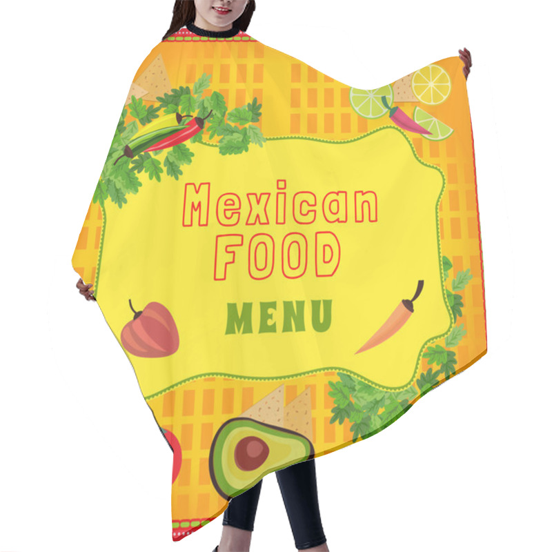 Personality  Mexican Food Menu Hair Cutting Cape