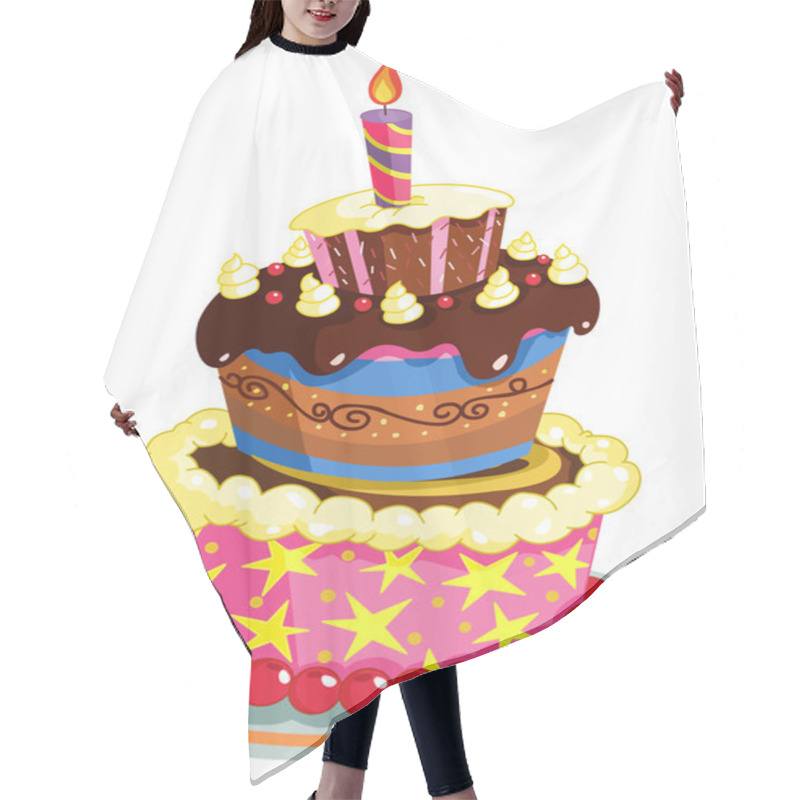 Personality  Birthday Cake Hair Cutting Cape