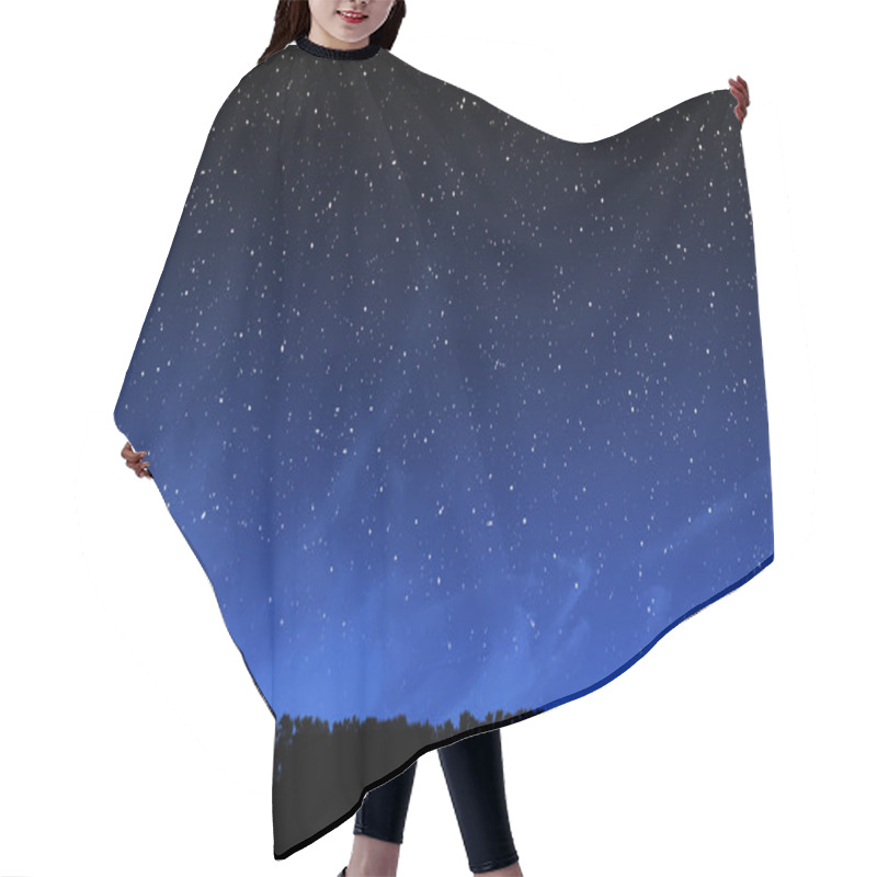 Personality  Night Sky And Forest Hair Cutting Cape