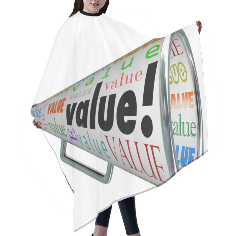 Personality  Value Megaphone Bullhorn Advertise Quality Valuable Hair Cutting Cape