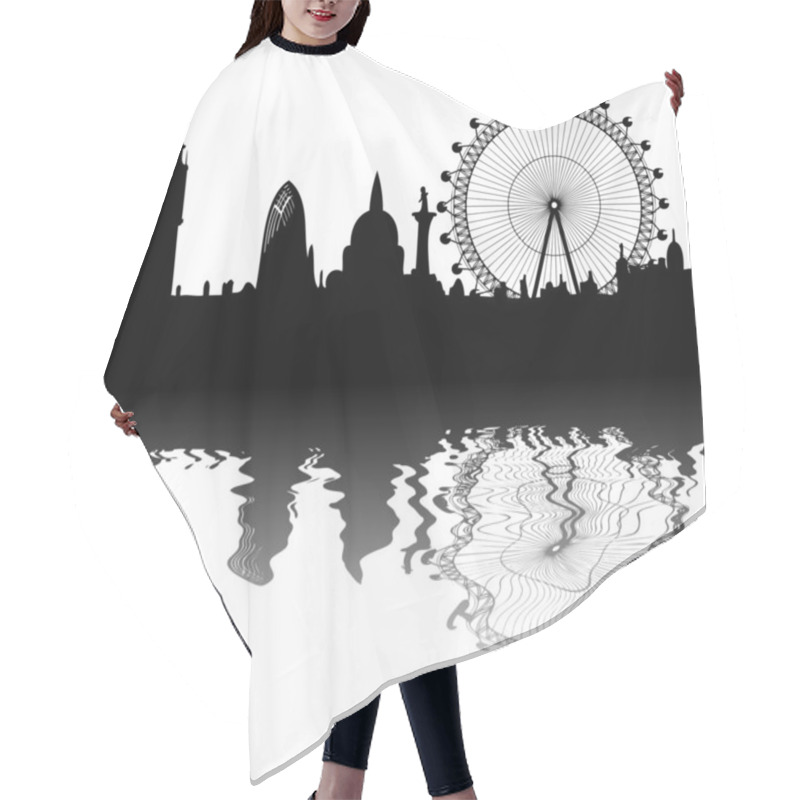 Personality  Vector London Skyline Hair Cutting Cape