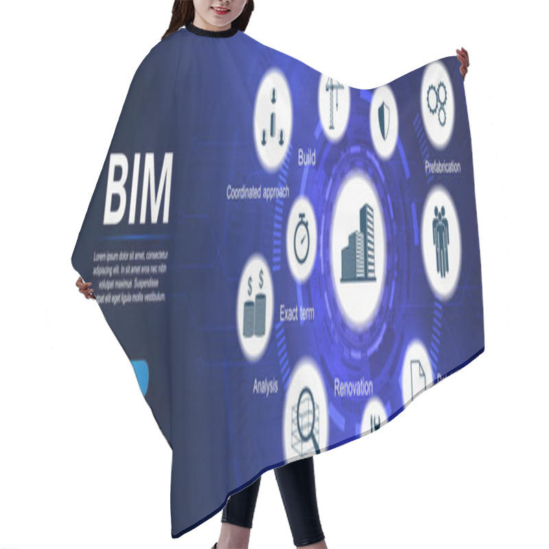 Personality  Building Information Modeling. BIM Banner Hair Cutting Cape