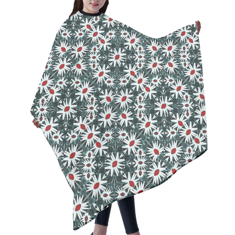 Personality  Modern Floral Geometric Pattern Hair Cutting Cape