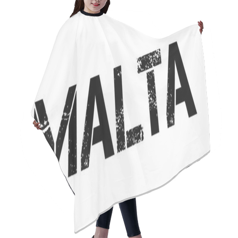 Personality  Malta Rubber Stamp Hair Cutting Cape