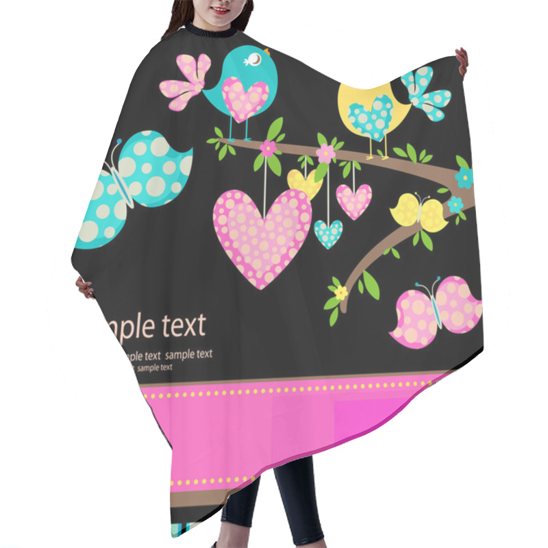 Personality  Birds In Love Hair Cutting Cape