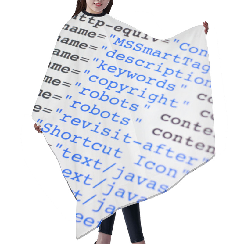 Personality  HTML Code Hair Cutting Cape