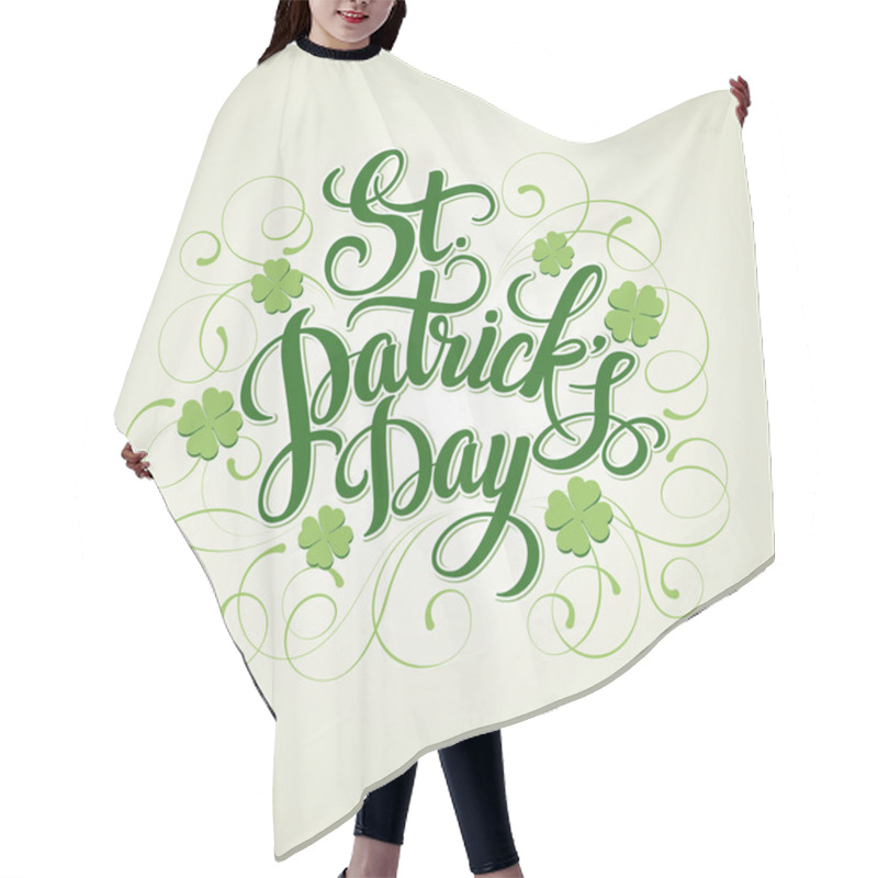 Personality  Typography St. Patricks Day. Vector Illustration EPS 10 Hair Cutting Cape