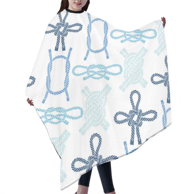 Personality  Pattern With Marine Knots Hair Cutting Cape