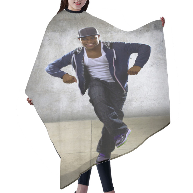 Personality  Black Male Dancing Hip Hop Hair Cutting Cape