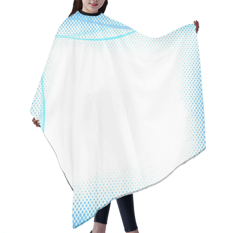 Personality  Abstract Halftone Background Hair Cutting Cape