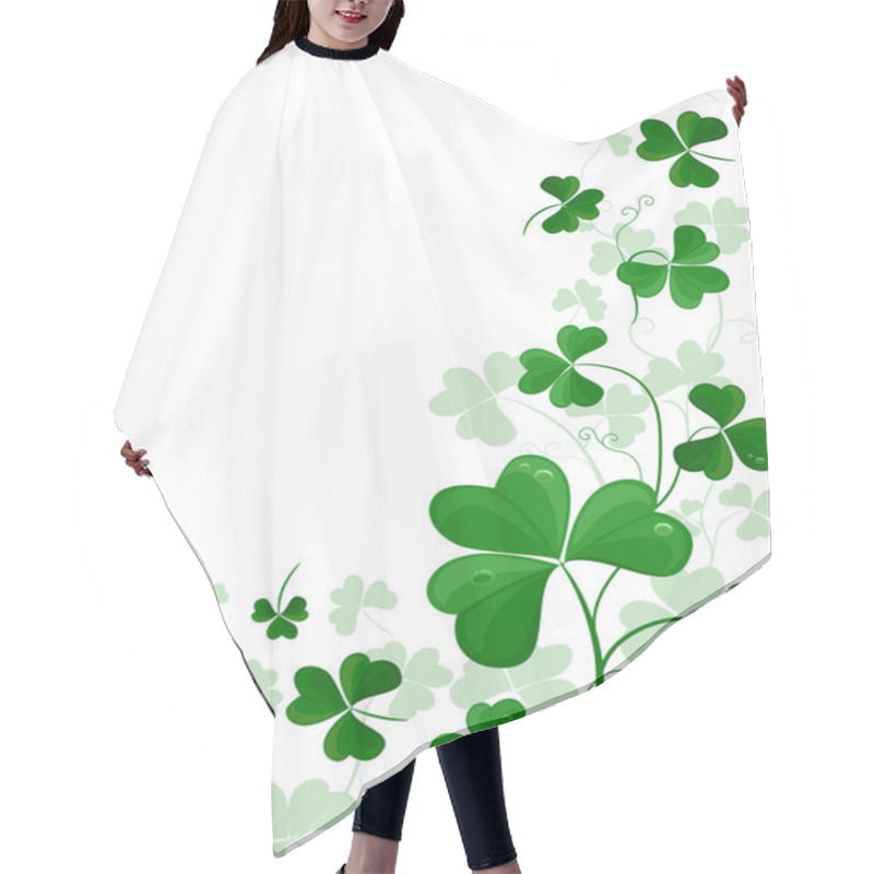 Personality  Shamrock Background Hair Cutting Cape