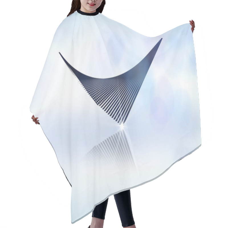 Personality  Geometric Figure. Triangle Curved Inwards. Hair Cutting Cape