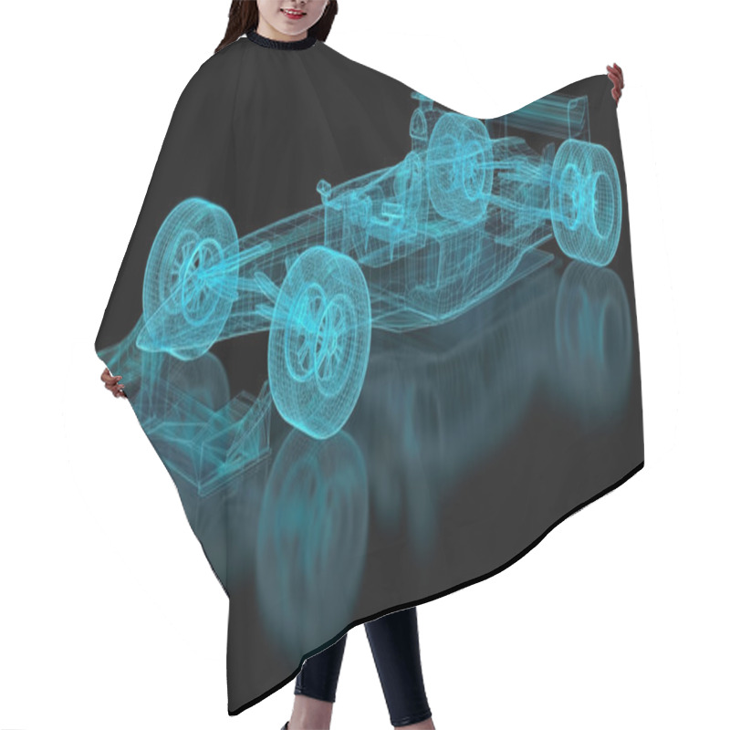 Personality  Formula One Mesh Hair Cutting Cape