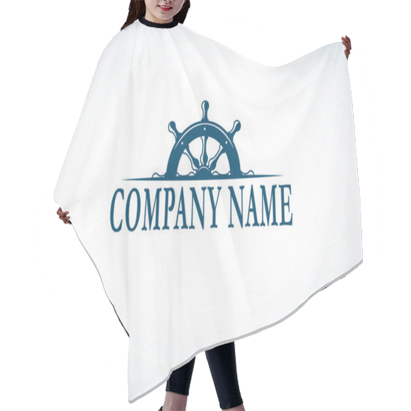 Personality  Anchor Company Logo Template Hair Cutting Cape