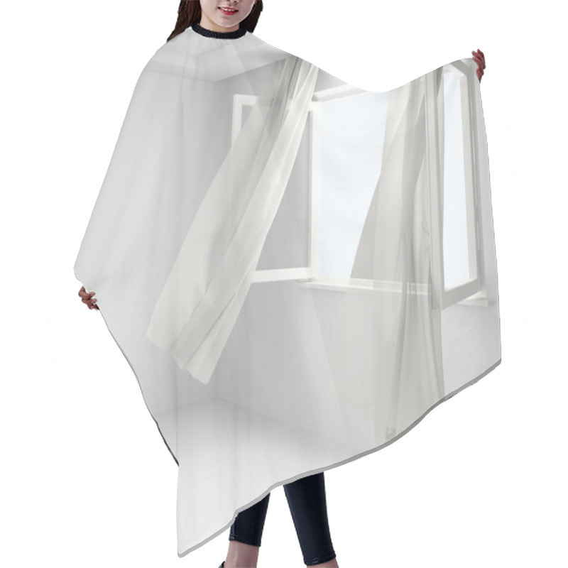 Personality  Open Window Hair Cutting Cape