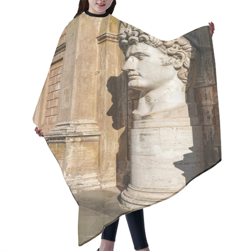 Personality  Sunshine On Caesar Augustus Head Statue In Vatican Hair Cutting Cape