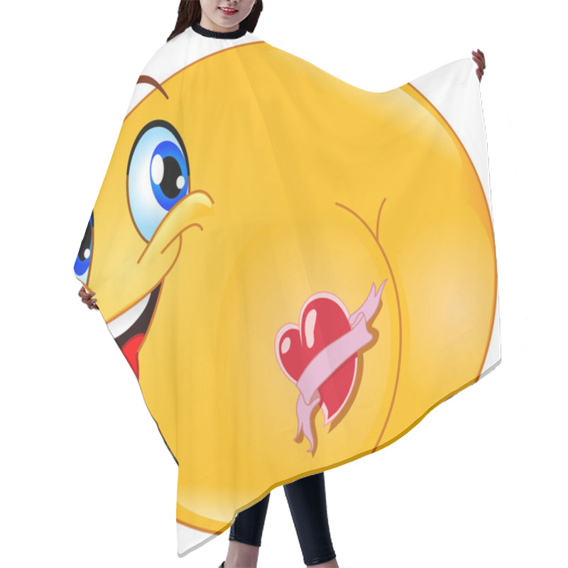 Personality  Tattoo Emoticon Hair Cutting Cape