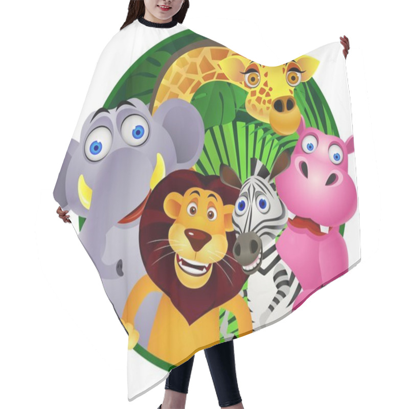 Personality  Animal Cartoon Hair Cutting Cape