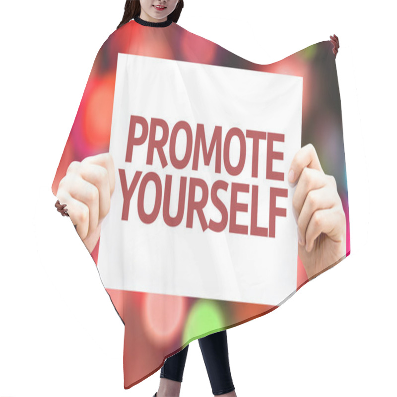 Personality  Promote Yourself Card Hair Cutting Cape