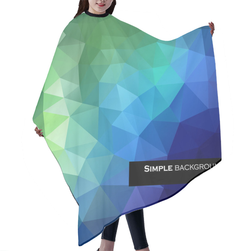 Personality  Triangles Abstract Background Hair Cutting Cape